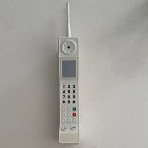 Fake vintage Classic White Cordless Phone